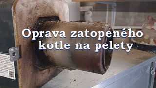 Oprava zatopeného kotle na pelety Benekov Atmos OPOP [upl. by Attesoj]