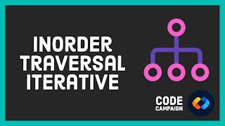 Inorder Traversal Iterative Data Structures and Algorithms 12Binary Tree 3 [upl. by Novaelc510]