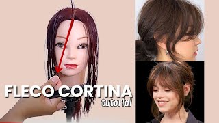 🔴 EL MEJOR CORTE DE FLECOS ►  ESTILO CORTINA  paso a paso [upl. by Cyb]