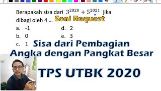 TPS UTBK 2020  Sisa dari Pembagian Angka dengan Pangkat Besar [upl. by Dedric]