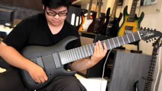 Legator Ninja 300 Pro 9String sweep picking test by Jester Nihilist Strain [upl. by Nallij]