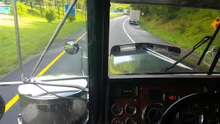 4 2000 Kenworth W900L 8quot stacks 3406E 1MM CAT jake brake action [upl. by Yumuk]