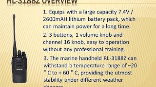 REXON RL3188MZ Marine Radio Introduction [upl. by Apfelstadt692]