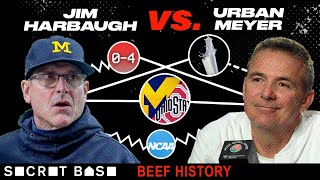 Jim Harbaugh and Urban Meyer beefed over the biggest rivalry in college football and milk [upl. by Marlo]