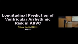 Longitudinal Prediction of Ventricular Arrhythmic Risk in ARVC [upl. by Joub443]