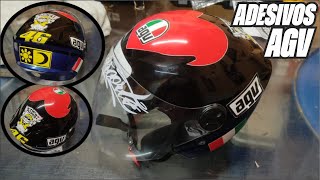 Adesivando Capacete New Liberty 3 com arte AGV Heart [upl. by Alled]