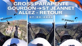 CROSS PARAPENTE GOURDON  ST JEANNET ALLEZ  RETOUR  PAYSAGE INCROYABLE [upl. by Donnelly534]