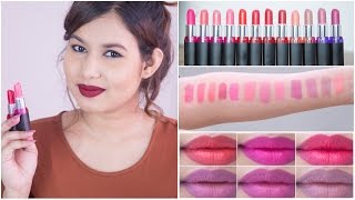 Maybelline Colorshow Creamy Matte Lipcolor Review  Sonal Sagaraya [upl. by Akselaw]