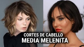 CORTES DE CABELLO MODERNOS MEDIA MELENITA CORTES DE PELO MEDIA MELENA CORTES DE MODA MEDIA MELENA [upl. by Clywd421]