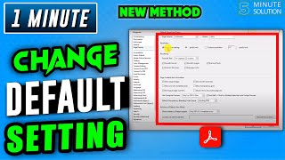 How to change default settings in adobe acrobat 2024 [upl. by Zack]