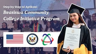 Cara Mengisi Aplikasi Beasiswa Community College Initiative Program CCIP [upl. by Brookes]