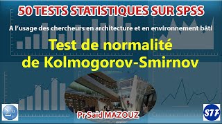 Test de normalité de KolmogorovSmirnov [upl. by Flin642]