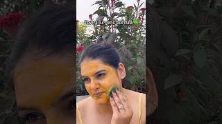 AloveraTurmeric face mask  Get rid of dullness on face☘️🫚 shortsyoutubeshorts skincare [upl. by Heddi]