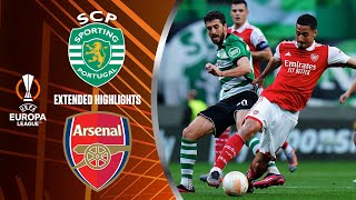 Sporting CP vs Arsenal Extended Highlights  UEL Round of 161st Leg  CBS Sports Golazo  Europe [upl. by Pfister369]