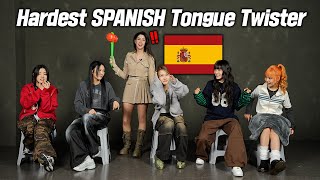 Koreans Try Hardest SPANISH Tongue Twister For The First Time l FT YOUNG POSSE [upl. by Cornelle846]