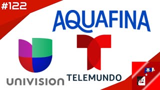 LOGO HISTORY 122 Aquafina Univision amp Telemundo [upl. by Filemon]