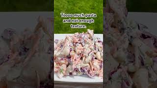 Grilling Side Dish  Pasta Salad  Biggest Mistakes picnic recipe shorts [upl. by Ened277]