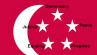 Singapores National Anthem Majulah Singapura Singapores Pledge and the Singapore flag are [upl. by Edylc]