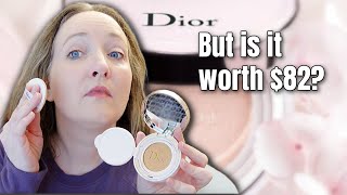 DIOR Dreamskin CUSHION COMPACT SPF50 Sunscreen Review amp Wear Test [upl. by Sidalg]