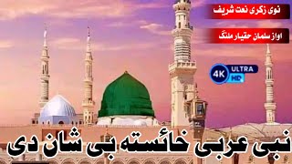 New Pashto Naat Sharif  Nabi Arabi  emotional naat  Heart tuching kalam  Salman haqyar malang [upl. by Erdman686]