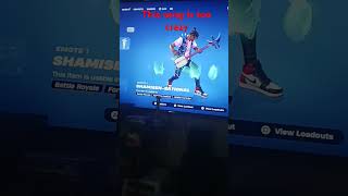 Shamisensational emote in fortnite is crazy [upl. by Leoj]