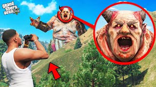 GTA 5  I Found A Scary Monster In Los Santos GTA 5 [upl. by Farwell]