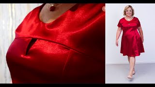 Diy  Vestido evasê com recortes MODA MOLDES  aula 381 [upl. by Ydaj881]