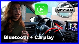 2019 Nissan Altima Bluetooth  Car Play  Customize Home Screen [upl. by Nelleoj]