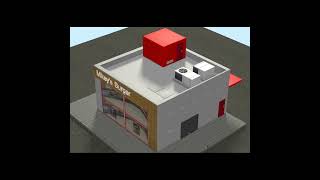 Burger Restaurant 3dmodel preview and Renders 3dmodeling burger irish 3dmodel fastfood [upl. by Nika]