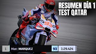 SORPRESAS en MOTOGP  RESUMEN DÍA 1 TEST MOTOGP QATAR [upl. by Yenttirb]