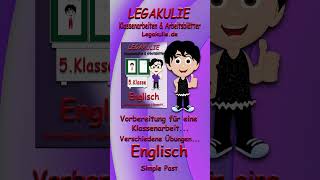 Englisch 5Klasse Simple Past Interaktive Arbeitsblätter PDF Legakulie shorts [upl. by Ardelia]