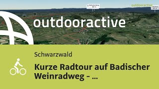 Kurze Radtour auf Badischer Weinradweg  Etappe 2 KaiserstuhlTuniberg von [upl. by Anaoj804]