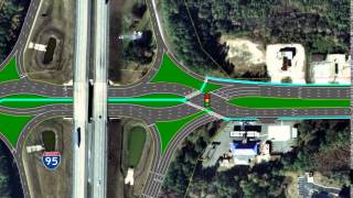 FDOT Diverging Diamond Interchange [upl. by Anomis]