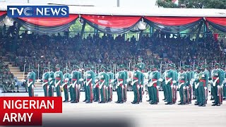 NIGERIAN ARMY TROOPING AND PRESENTATION OF COLOURS PARADE 2023  ABUJA [upl. by Bow527]