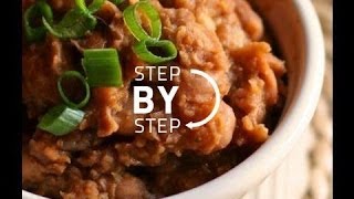 Refried Beans Recipe Recipe for Refried Beans How to Make Refried Beans [upl. by Sidnarb440]