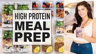 SUMMER READY MEAL PREP  healthy high protein meals for the week [upl. by Debbra]