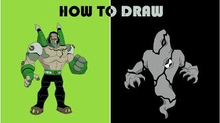 How to draw Frankenstrike Ghostfreak  Ben10 [upl. by Tay]