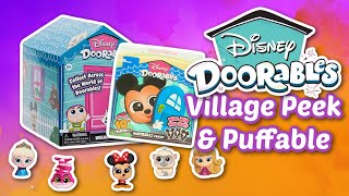 Disney Doorables Village Peek Pack  Disney Doorables Puffable Unboxing 🐣🚪🐢 [upl. by Orpha]