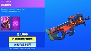 Fortnite NEW FRIGHT FLAME  DELIRIUM SKIN ITEM SHOP Fortnite Battle Royale [upl. by Thorndike304]