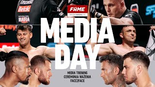 FAME FRIDAY ARENA 2 MEDIA DAY MEDIA TRENING  CEREMONIA WAŻENIA  FACE2FACE [upl. by Nelrac335]