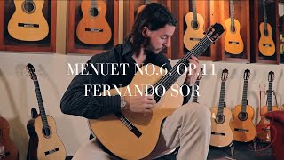 F Sor  Menuet No6 Op11 on a Sangirardi e Cavicchi Classical Guitar [upl. by Aloysia]