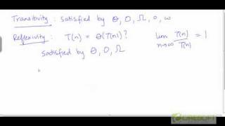 Reflexivity symmetry and transitivity properties of asymptotic notations [upl. by Landon]