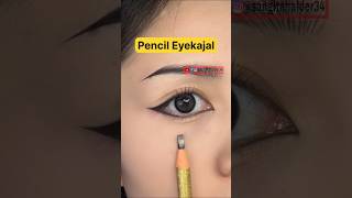 Pencil eyekajal makeup ✏️👁️‍🗨️ eyemakeup eyekajal makeup eye mekuptutorial makeuptips [upl. by Oigroig884]