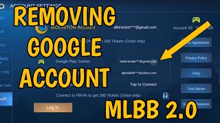 HOW TO DISCONNECT GOOGLE ACCOUNT IN MOBILE LEGENDS 20 [upl. by Eneladgam]