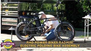 Rad Power Rad Mini Electric Folding Bike Assembly [upl. by Suedaht]