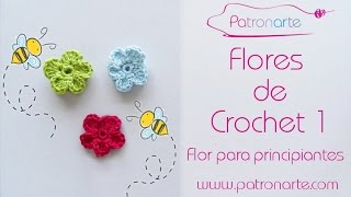 Las Flores a Crochet Más Fáciles para Principiantes [upl. by Selwin]