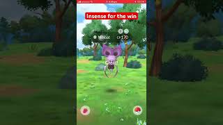 Hundo noibat caught on insense in Pokémon go pokemon pokemongo hundo shorts [upl. by Asir]