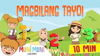 MAGBILANG TAYO COMPILATION SONG  Animated Filipino Nursery Rhyme  Muni Muni TV PH [upl. by Norean793]