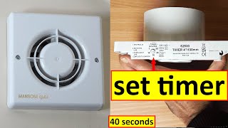 How to change extractor fan timer [upl. by Landsman]