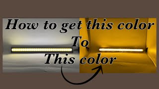 How to change your LED light bar color from a warm white color light to a yellow color light [upl. by Carmelle742]